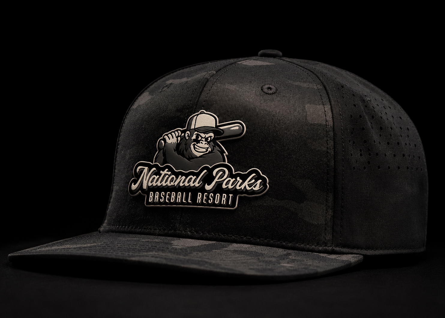 National Parks Baseball "BIG TIMBER" Mascot Hat - Stretch w/ Snap Back