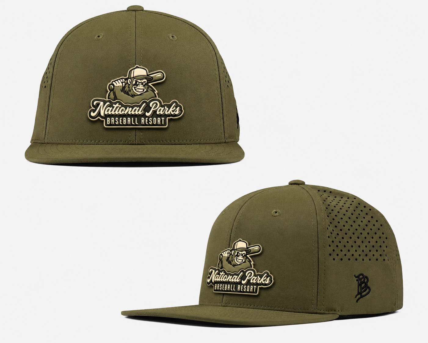 National Parks Baseball "BIG TIMBER" Mascot Hat - Stretch w/ Snap Back